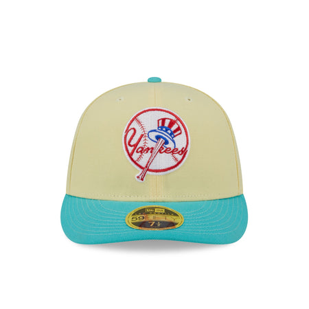 New York Yankees Soft Yellow Low Profile 59FIFTY Fitted Hat