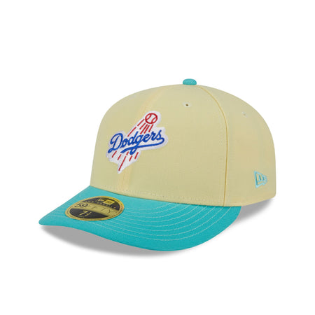 Los Angeles Dodgers Soft Yellow Low Profile 59FIFTY Fitted Hat