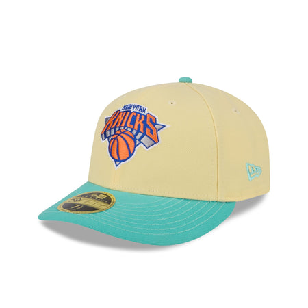 New York Knicks Soft Yellow Low Profile 59FIFTY Fitted Hat