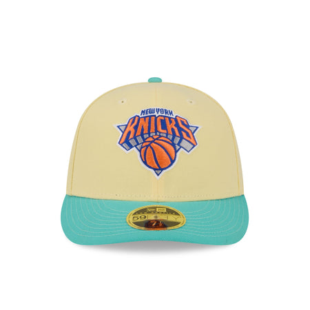 New York Knicks Soft Yellow Low Profile 59FIFTY Fitted Hat