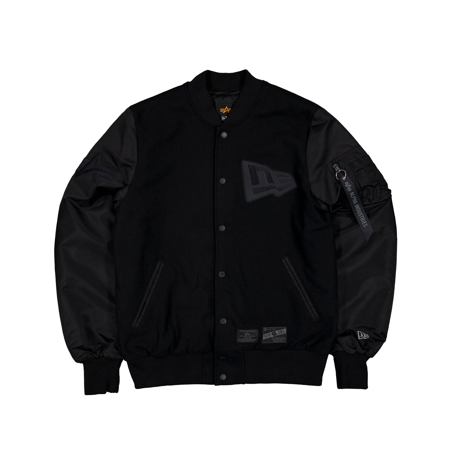 Alpha Industries x New Era Cap MA-1 Wool Varsity Jacket Black