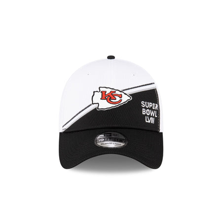 Kansas City Chiefs Super Bowl LVIII Participation Split 39THIRTY Stretch Fit Hat