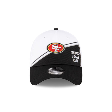 San Francisco 49ers Super Bowl LVIII Participation Split 39THIRTY Stretch Fit Hat
