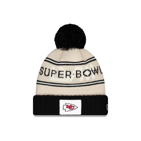 Kansas City Chiefs Super Bowl LVIII Participation Pom Knit Hat