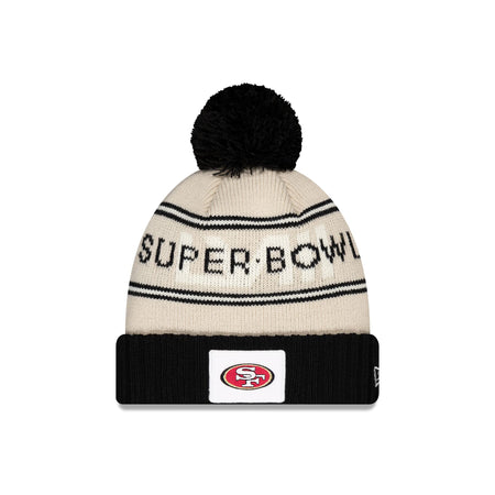 San Francisco 49ers Super Bowl LVIII Participation Pom Knit Hat