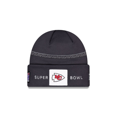 Kansas City Chiefs Super Bowl LVIII Sideline Cuff Knit Hat