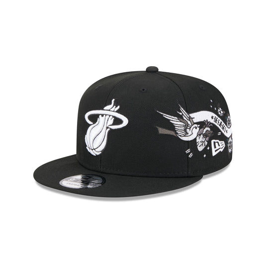 Miami Heat City Art 9FIFTY Snapback Hat - New Era Cap