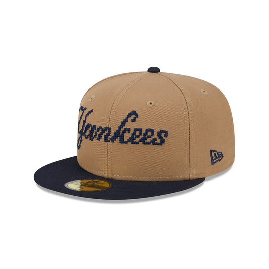 New York Yankees Classic 8-Bit Wordmark 59FIFTY Fitted Hat - New Era Cap
