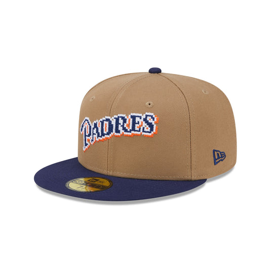 San Diego Padres Classic 8-Bit Wordmark 59FIFTY Fitted Hat - New Era Cap