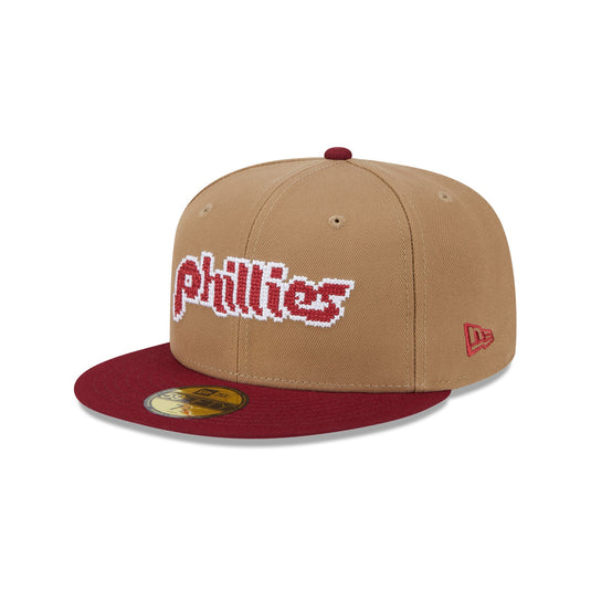 Philadelphia Phillies Classic 8-Bit Wordmark 59FIFTY Fitted Hat - New Era Cap