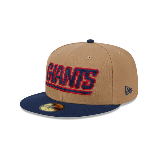 New York Giants Classic 8-Bit Wordmark 59FIFTY Fitted Hat - New Era Cap