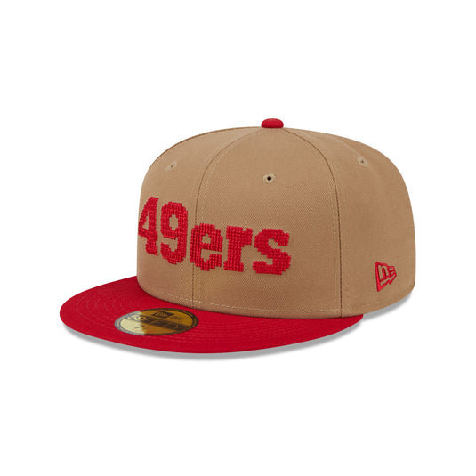 San Francisco 49ers Classic 8-Bit Wordmark 59FIFTY Fitted Hat - New Era Cap