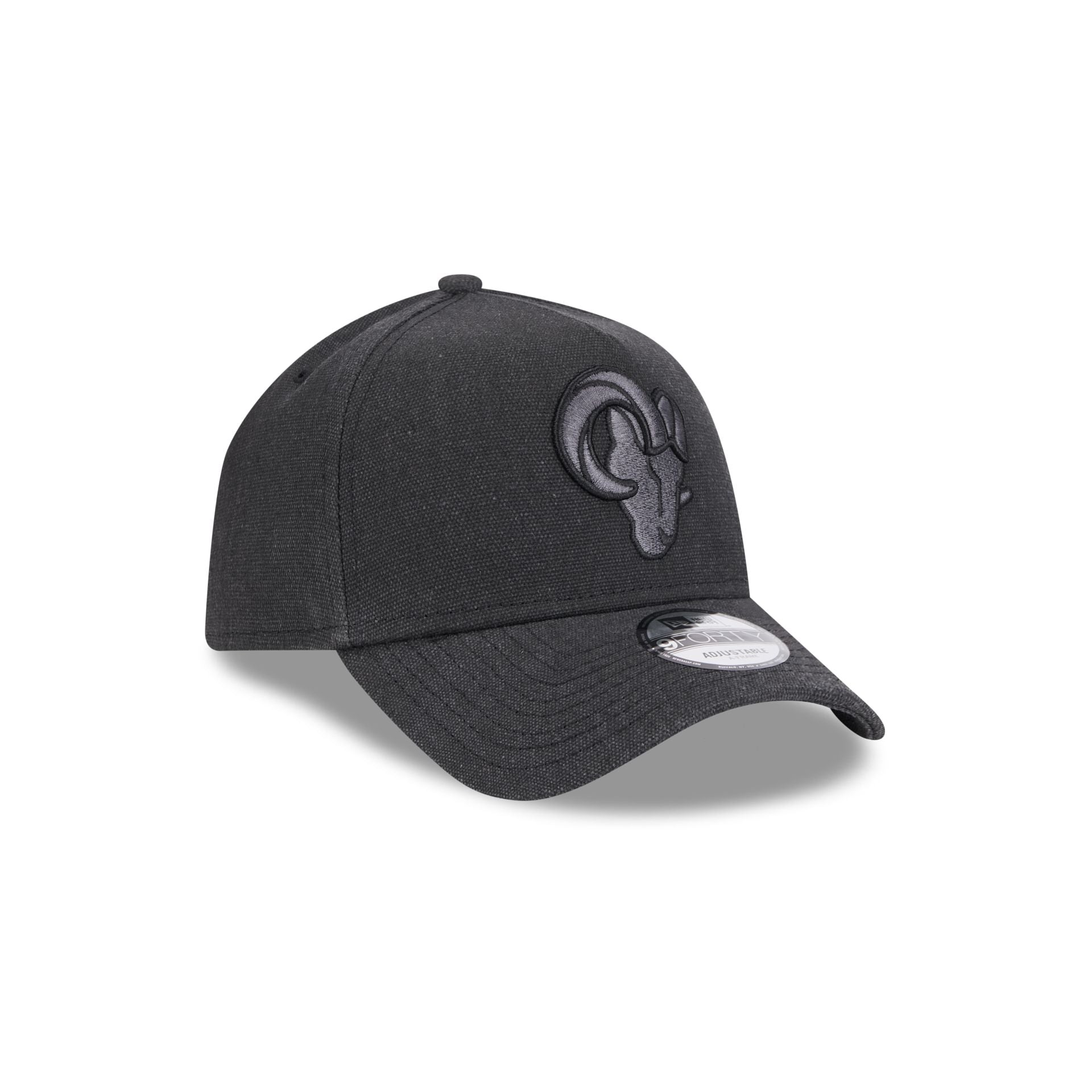 Los Angeles Rams Logo Essentials Black 9FORTY A-Frame Snapback Hat