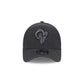 Los Angeles Rams Logo Essentials Black 9FORTY A-Frame Snapback Hat