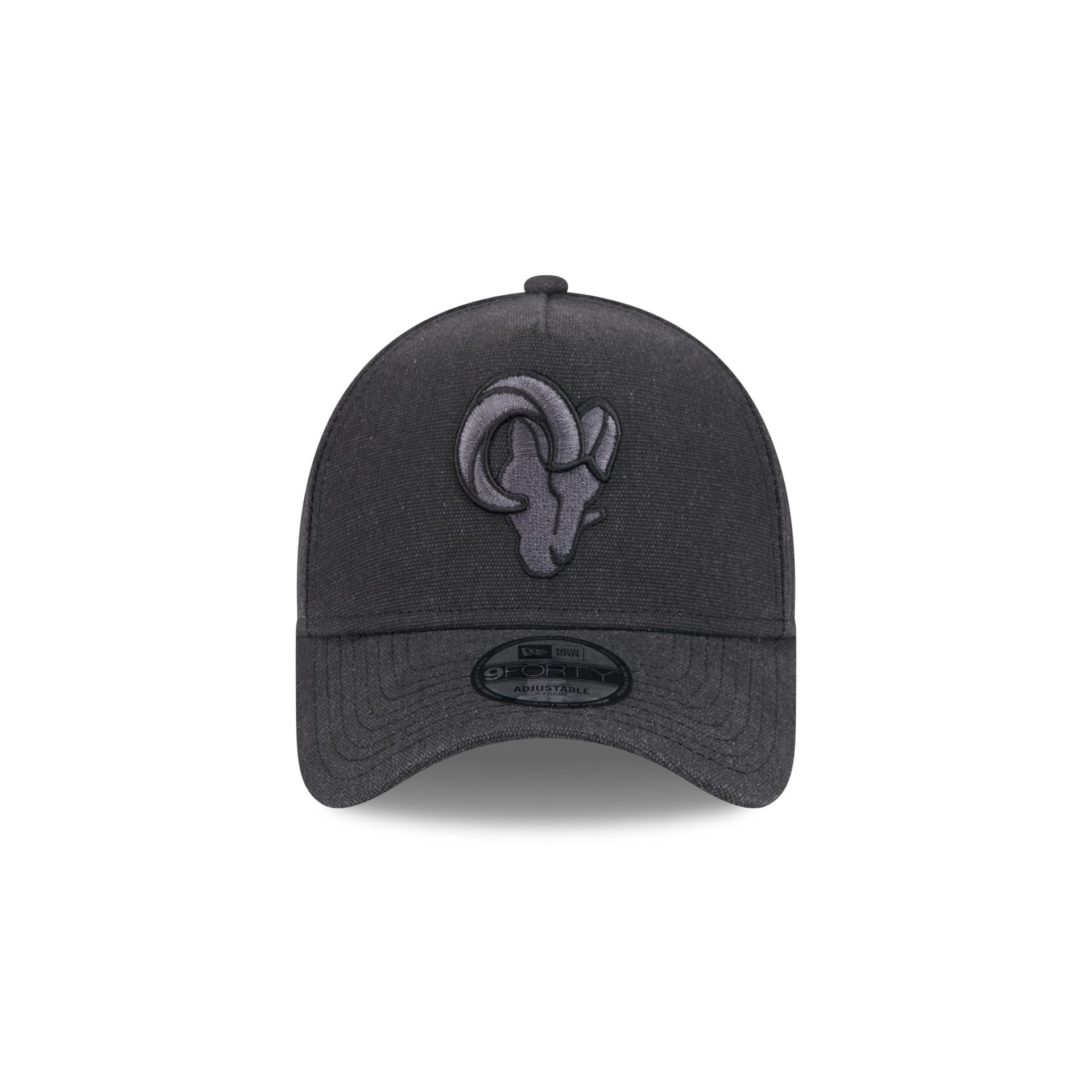 Los Angeles Rams Logo Essentials Black 9FORTY A-Frame Snapback Hat