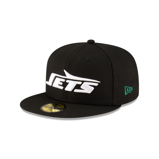 New York Jets Basic Black 59FIFTY Fitted Hat - New Era Cap