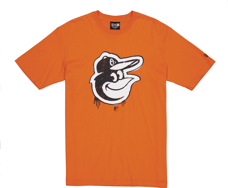 Baltimore Orioles Hi Vis Doodle T-Shirt