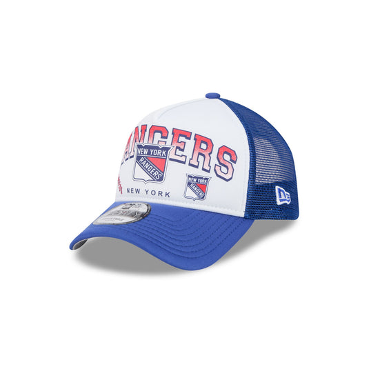 New York Rangers Sport Classics 9FORTY A-Frame Trucker Hat - New Era Cap