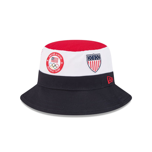 Team USA Olympics Color Block Bucket Hat - New Era Cap