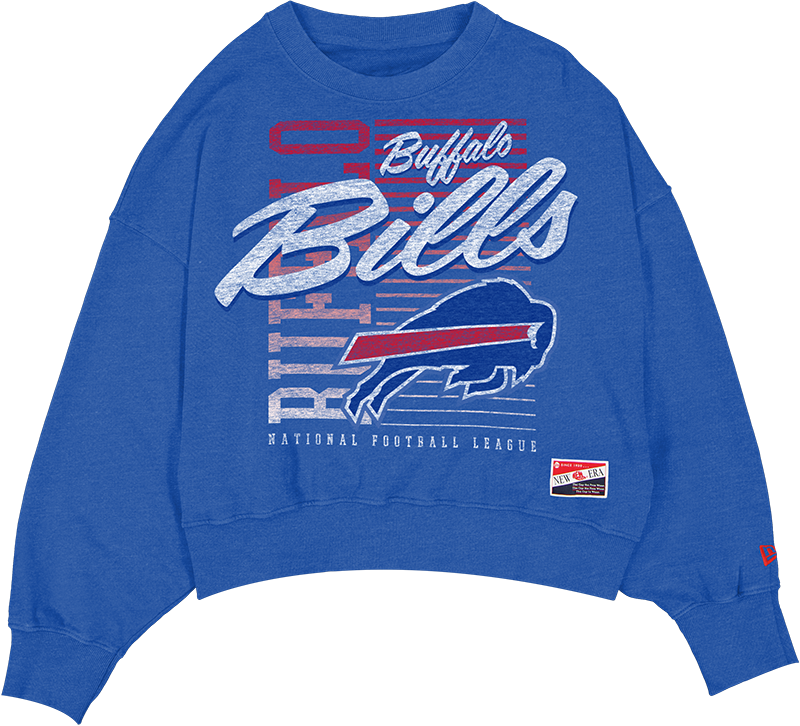 Buffalo Bills Throwback Women's Washed Crewneck