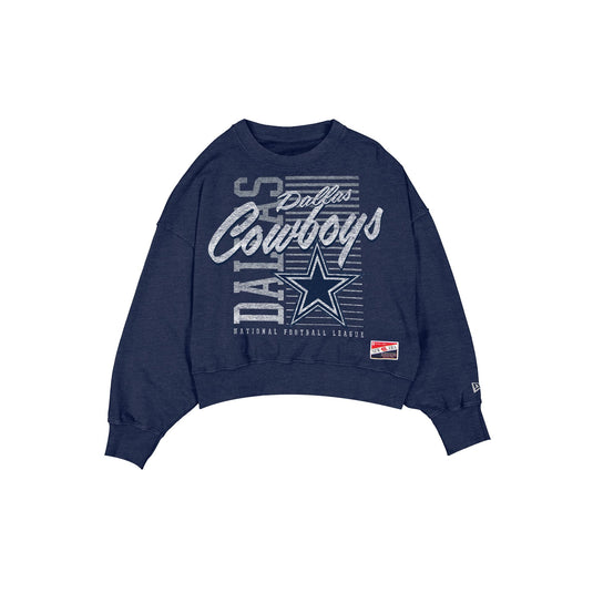 Dallas Cowboys Throwback Women's Washed Crewneck - New Era Cap