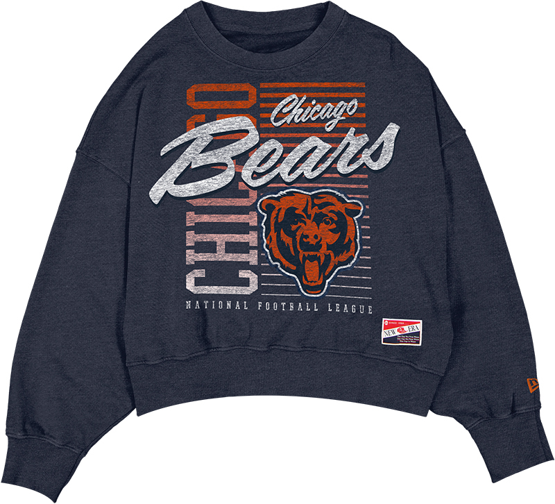Chicago Bears Throwback Women's Washed Crewneck