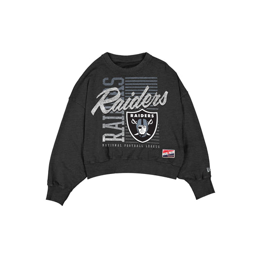 Las Vegas Raiders Throwback Women's Washed Crewneck - New Era Cap
