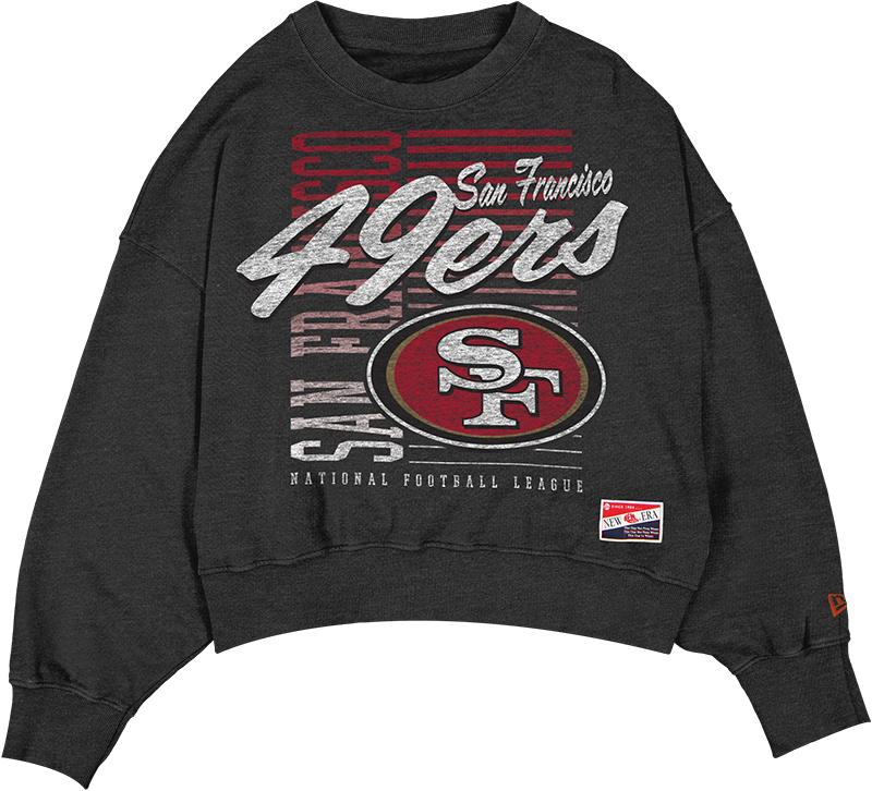 San Francisco 49ers Throwback Women's Washed Crewneck