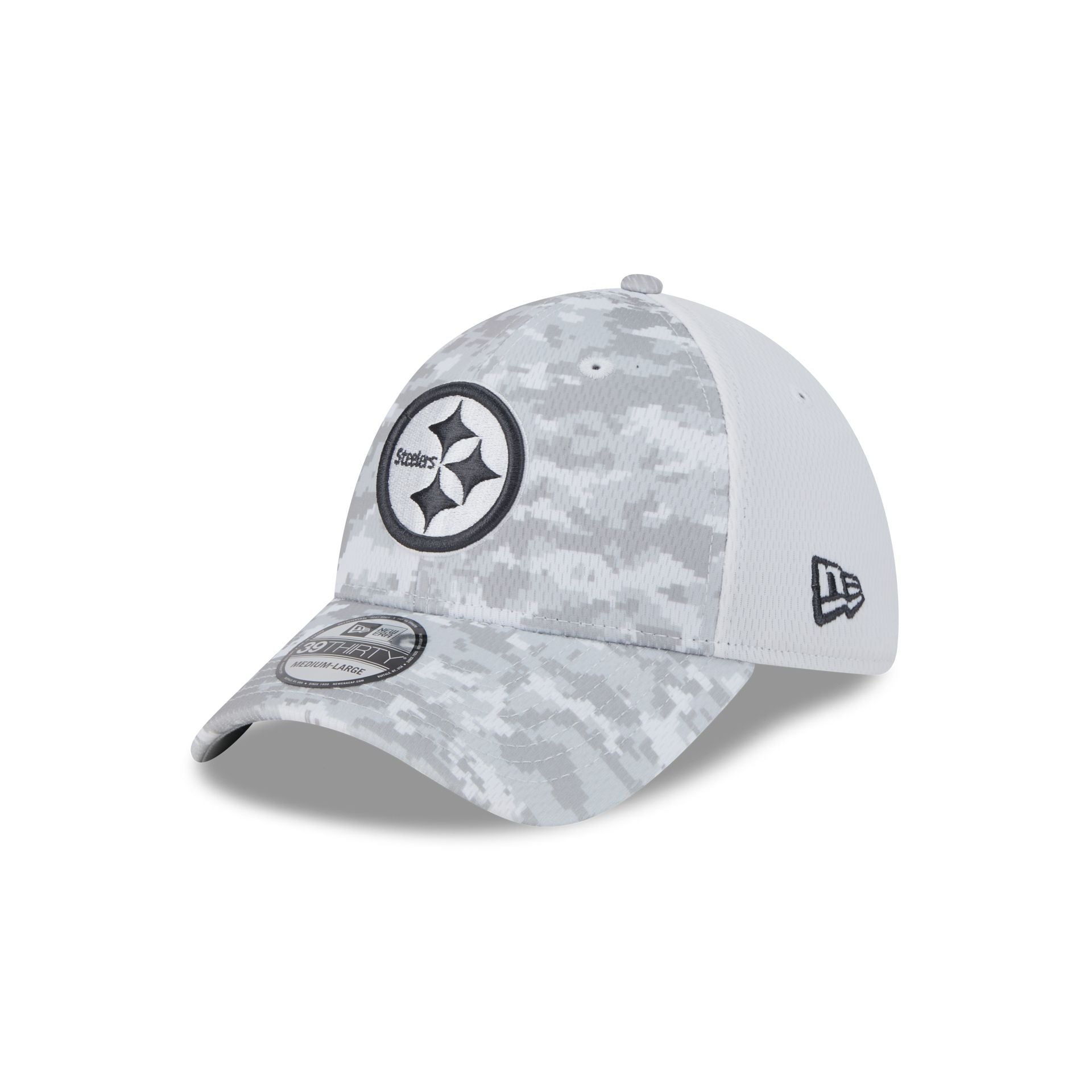 Pittsburgh Steelers 2024 Salute to Service 39THIRTY Stretch Fit Hat