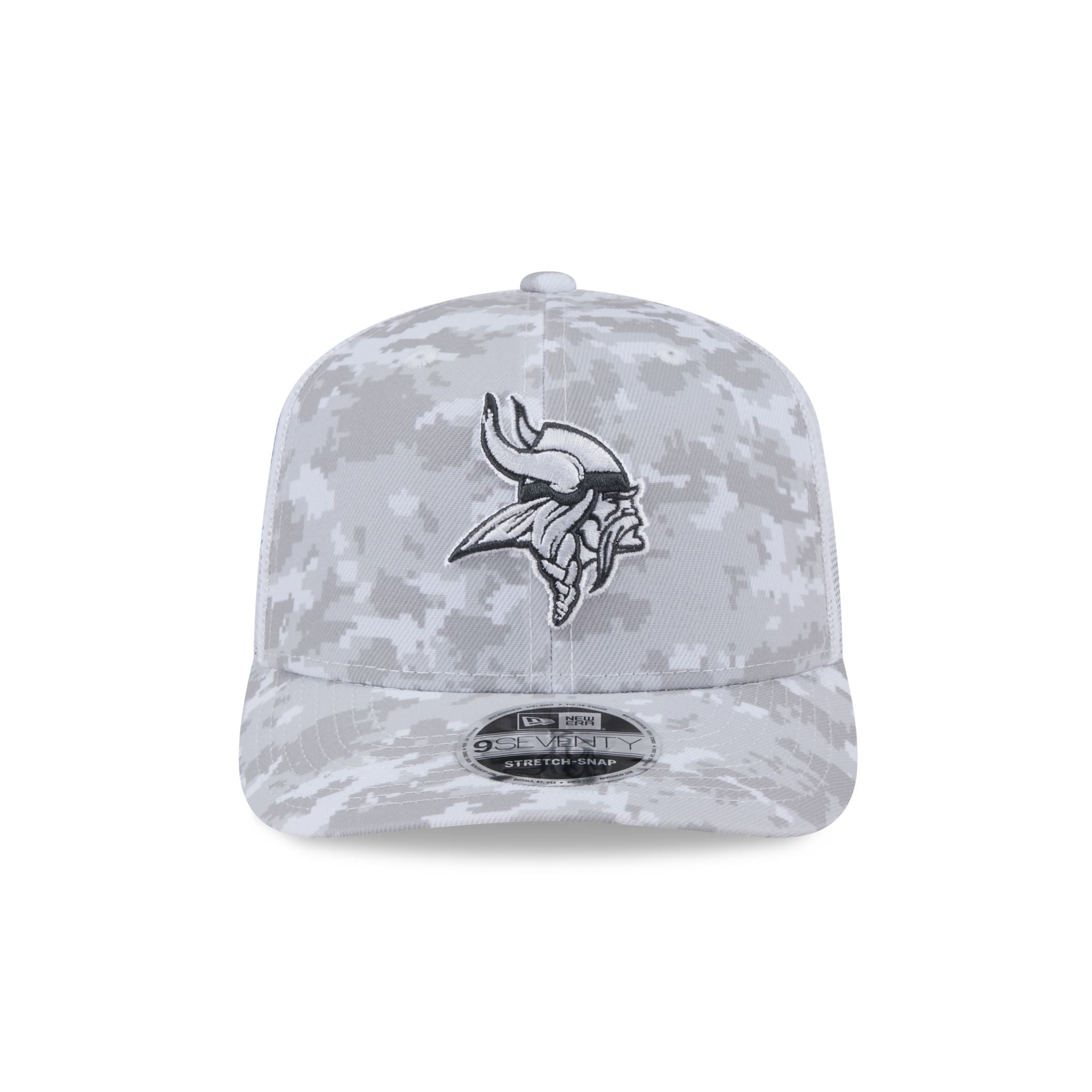 Minnesota Vikings 2024 Salute to Service 9SEVENTY Trucker Hat