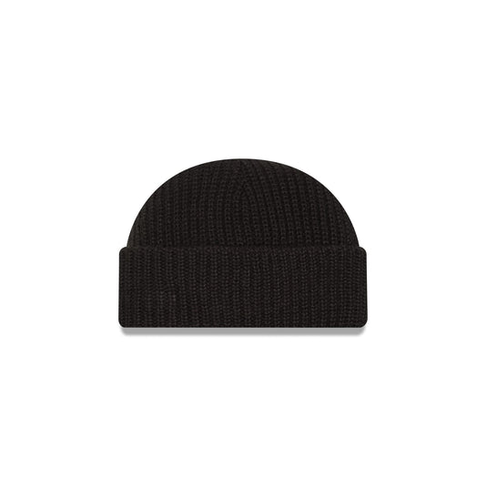 New Era Cap Black Ribbed Skully Knit Beanie - New Era Cap