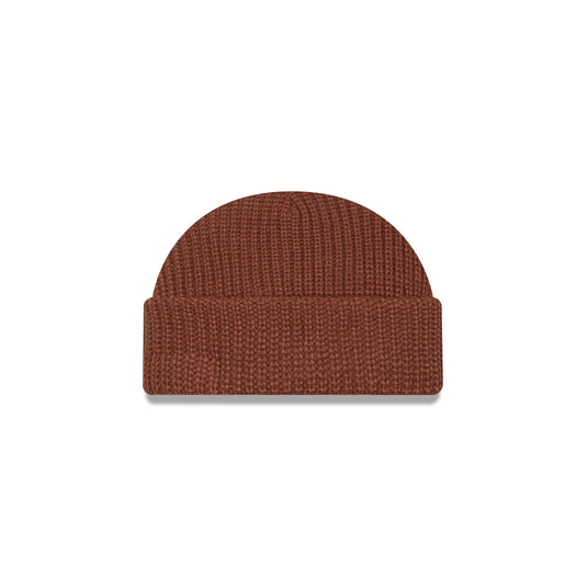New Era Cap Brown Ribbed Skully Knit Beanie - New Era Cap