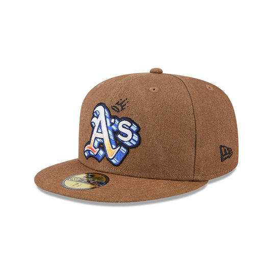 Athletics Logo Scribble 59FIFTY Fitted Hat - New Era Cap