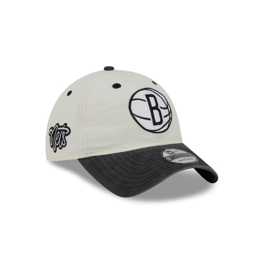 Brooklyn Nets Classic Sidescript 9TWENTY Adjustable Hat - New Era Cap