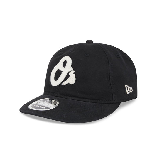 Baltimore Orioles Canvas Felt Retro Crown 9FIFTY Strapback Hat - New Era Cap