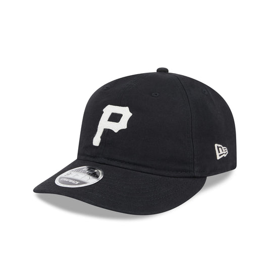 Pittsburgh Pirates Canvas Felt Retro Crown 9FIFTY Strapback Hat - New Era Cap
