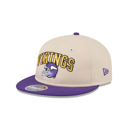 Minnesota Vikings Historic Helmet Retro Crown 9FIFTY Snapback Hat - New Era Cap