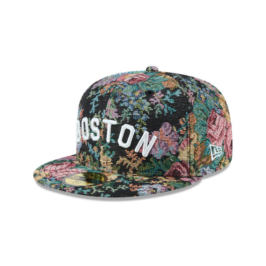Boston Red Sox Jacquard Pattern 59FIFTY Fitted Hat - New Era Cap