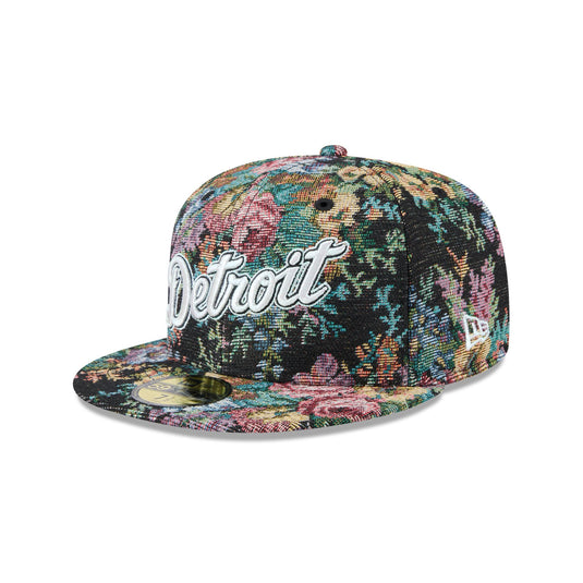 Detroit Tigers Jacquard Pattern 59FIFTY Fitted Hat - New Era Cap