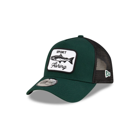New Era Cap Green Fishing 9FORTY A-Frame Trucker Hat - New Era Cap