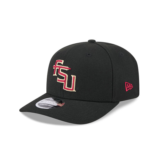 Florida State Seminoles Basic Black 9SEVENTY Stretch-Snap Hat - New Era Cap