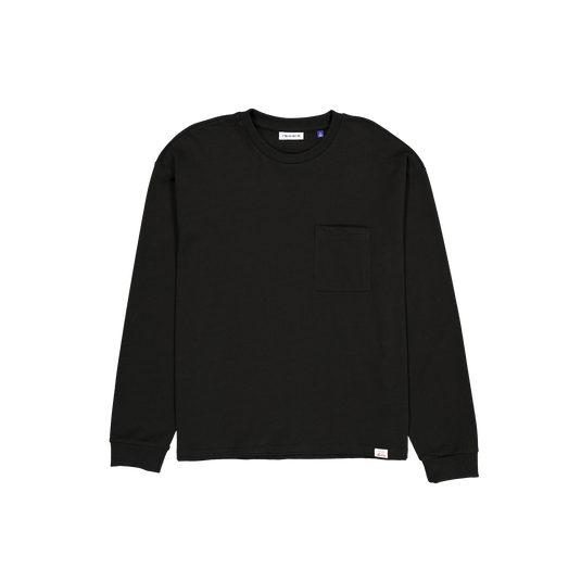Aurora Black Long Sleeve Pocket T-Shirt - New Era Cap