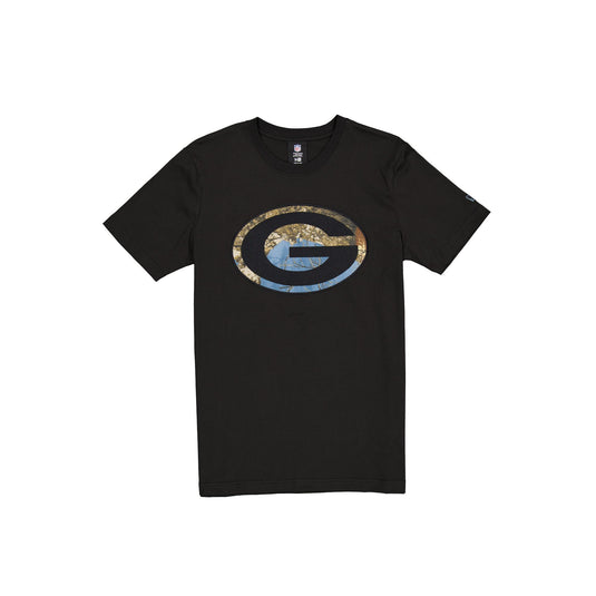 Green Bay Packers Black Realtree T-Shirt - New Era Cap