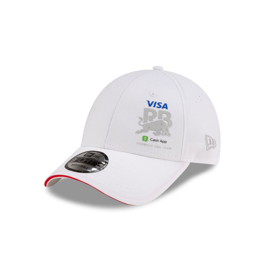 Visa Cash App Racing Bulls Flawless White 9FORTY Adjustable Hat - New Era Cap