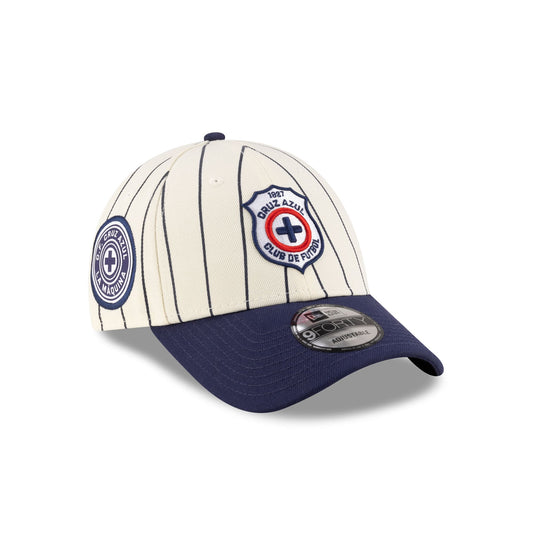 Cruz Azul Retro Pinstripe 9FORTY Snapback Hat - New Era Cap