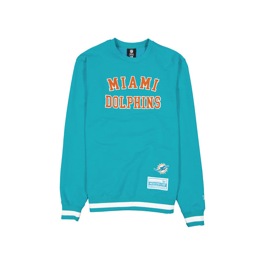 Miami Dolphins Team Color Logo Select Crewneck - New Era Cap