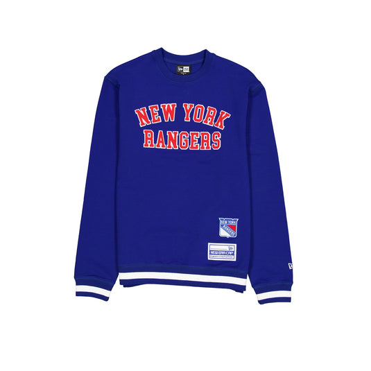 New York Rangers Team Color Logo Select Crewneck - New Era Cap