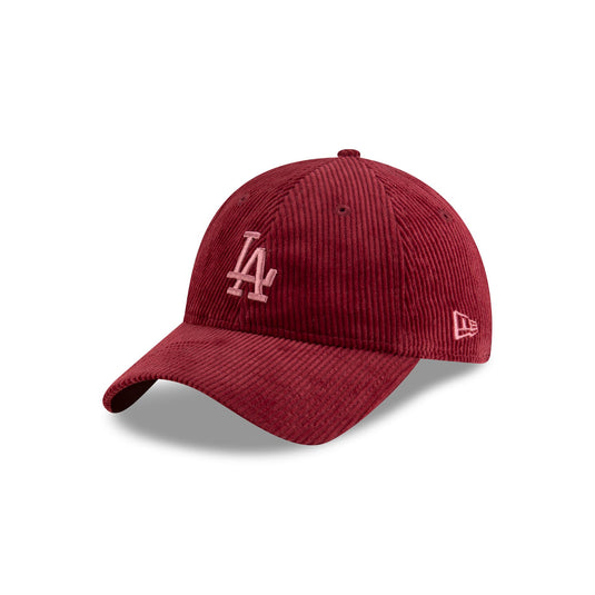 Los Angeles Dodgers Women's Red Velvet Cord 9TWENTY Adjustable Hat - New Era Cap