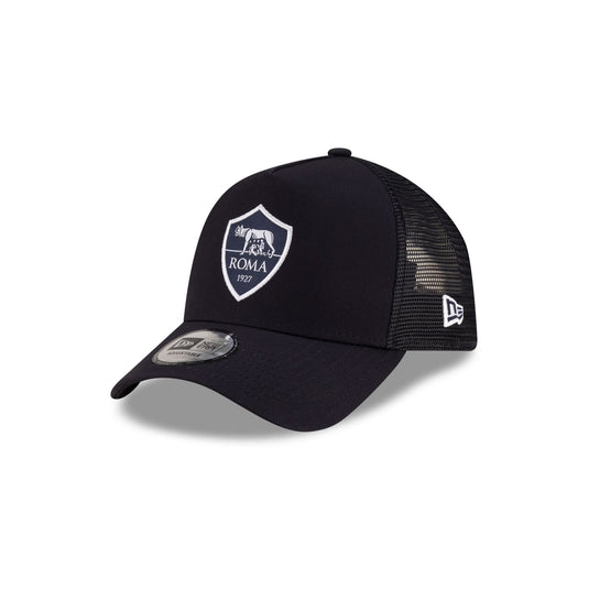 AS Roma Seasonal Navy 9FORTY A-Frame Trucker Hat - New Era Cap