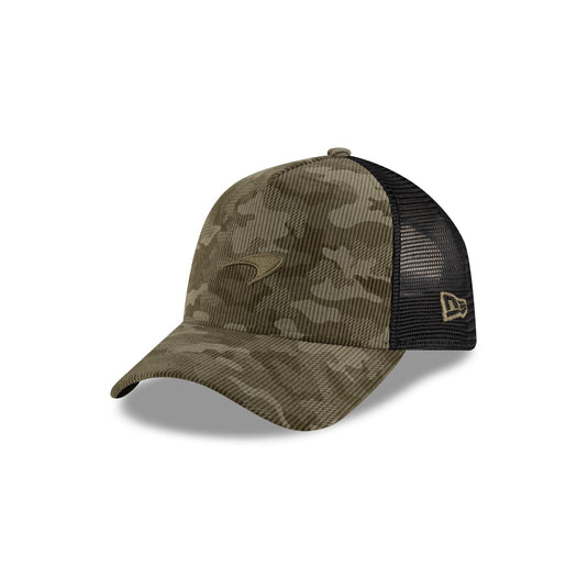 McLaren Formula 1 Team Camo Cord 9FORTY A-Frame Trucker Hat - New Era Cap